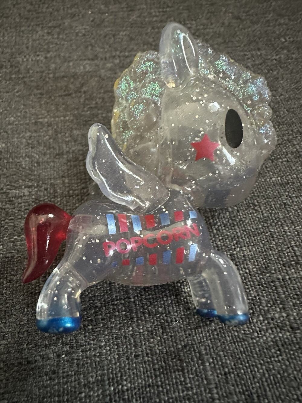 Tokidoki Unicorno Popcorn Clear Glitter Unicorn Figure Series 6 Loose